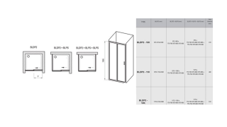 Душевая дверь Ravak Blix BLDP2-120 0PVG0U00ZG Grape профиль сатин