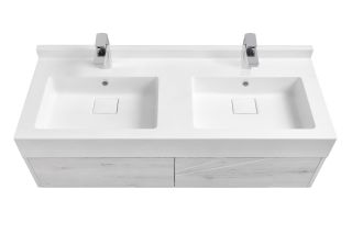 Раковина двойная Акватон Сакура 120см 1A72433KSK010