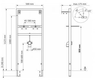 Инсталляция для раковины Berges Novum 049214