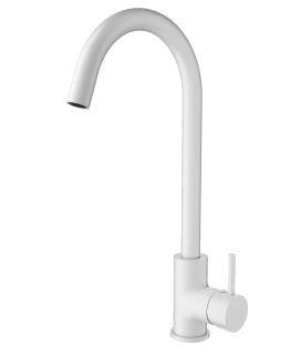 Смеситель для кухни Wonzon & Woghand WW-A21102-MW белый матовый