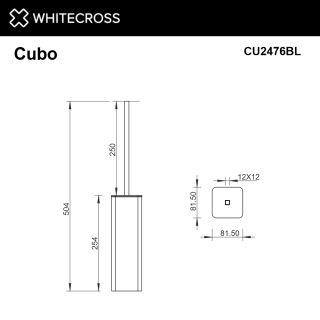 Ёршик напольный WHITECROSS Cubo CU2476GL золото