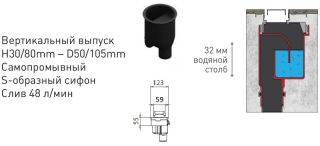 Душевой лоток Berges Wasserhaus C1 Brise 090032 70 Матовый хром