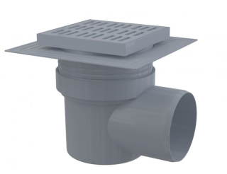 Сливной трап AlcaPlast 150 ? 150/110мм решетка - хром APV10