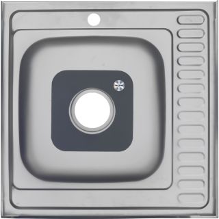 Мойка 6060 R Melana 0,8/180 правая хром с сифоном (006 t R *10)