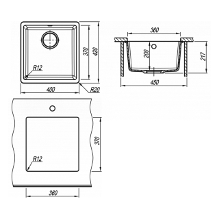 Кухонная мойка Florentina Вега 360 жасмин