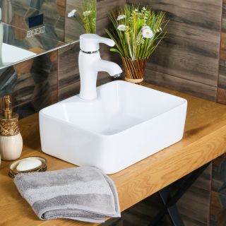 Накладная раковина Melana 7291X-805 40см белый