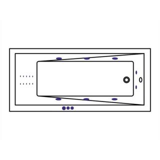 Гидромассажная ванна WHITECROSS Wave 0101.160080.100.SMARTNANO.CR 160x80 см Smart Nano хром