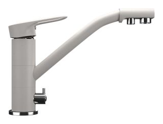 Смеситель для кухни Ulgran Classic U-010-331 с дополнительным краном для питьевой воды белый