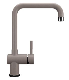 Смеситель для кухни Ulgran Classic U-023-304 с высоким поворотным изливом нержавеющая сталь