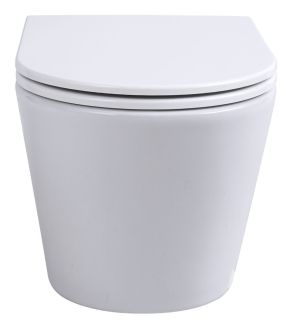 Подвесной унитаз Avimano Intuition 1001060 безободковый белый глянец