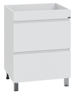 Тумба под раковину для стиральной машины СанТа Марс 700316 напольная 68см белый