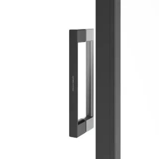 Душевая дверь Kerama Marazzi Vetro VE.110.SD.BLK.M 110 см стекло прозрачное профиль чёрный матовый