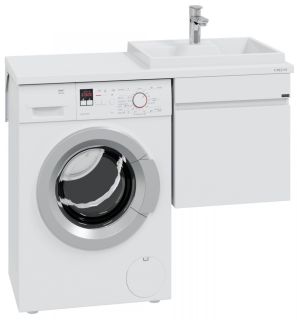 Тумба под раковину для стиральной машины СанТа Марс 700314 подвесная 48см белый