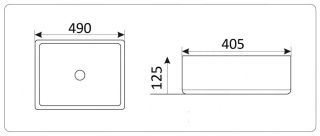 Раковина-чаша CeramaLux 9132 белая 49 см