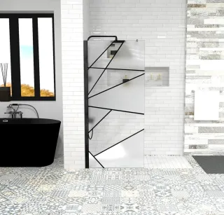 Душевая перегородка Cerutti SPA PICK T90B 90см чёрный