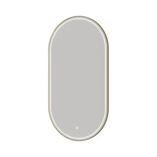 Зеркало с подсветкой Armadi Art 568-MG 60 см сенсорный выключатель антизапотевание золото матовое