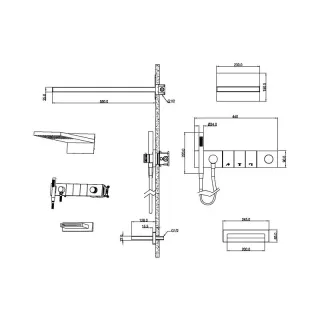 Душевой комплект Boheme Zodiac 132-2-CR хром