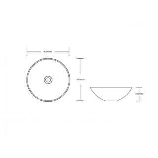 Раковина Cerutti SPA   CR3301GW 40 см белый