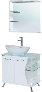 Зеркало с подсветкой Bellezza Рио 70см левое белый 00000001213