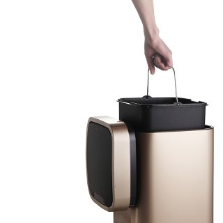 Ведро для мусора WeltWasser WW Rone MT 28L сенсорное Хром матовый