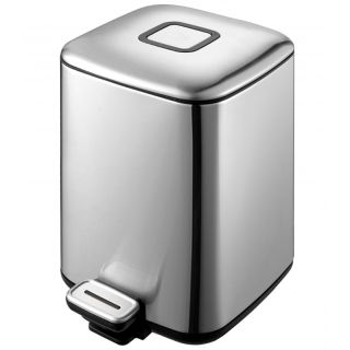 Ведро для мусора WeltWasser WW Mila MT 9L педальное Матовый Хром