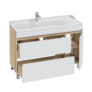 Напольная тумба под раковину Санта Марс 700423 120 см янтарный