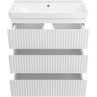 Напольная тумба под раковину Brevita Victory 75 VIC-07080-0103Я белый
