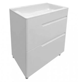Напольная тумба под раковину Kare Luxe ФР-00007079 70см два ящика белый