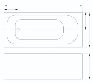 Акриловая ванна Parly Ortiz СТ 10818 с каркасом без экрана 160x70 см