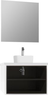 Тумба под раковину Акватон Брук открытая 80см дуб Феррара 1A201501BCDF0