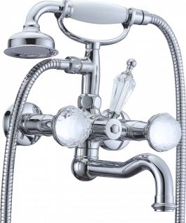 Смеситель для ванны Boheme Brillante Presente хром 353