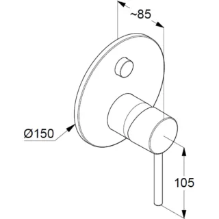 Смеситель для ванны Kludi Bozz 387595376 белый матовый