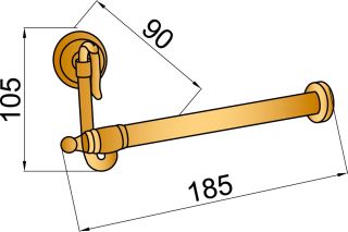 Держатель для туалетной бумаги Boheme Medici бронза 10615