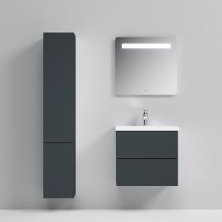 Am.pm Gem M90FHX06022GM  тумба под раковину 60 см графит матовый