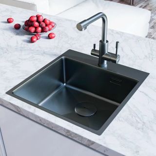 Кухонная мойка Lemark Janga 490 9936107 графит