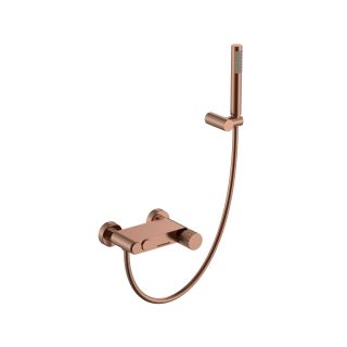 Смеситель для ванны и душа Boheme Stick Linea 123-CB.3 брашированная медь
