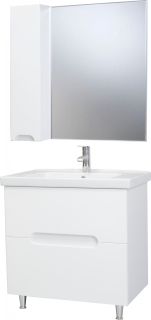 Зеркало-шкаф Bellezza Андрэа 80см левый белый 00000007012