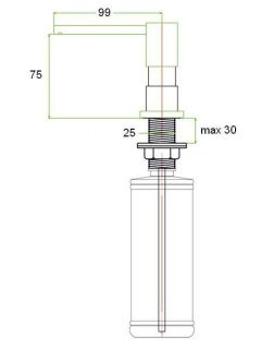 Дозатор жидкого мыла Zorg ZR-22 КВАРЦ