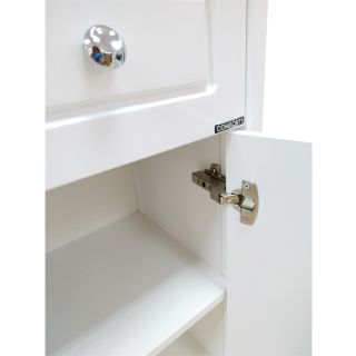 Comforty Зеркало-шкаф "Сочи-100" белый глянец