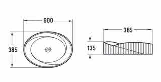 Раковина  CeramaLux 78750MB черная 60 см