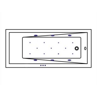 Гидромассажная ванна WHITECROSS Wave Slim 0111.170075.100.RELAX.WH 170x75 см Relax белый