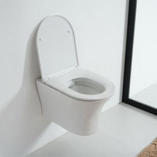 Унитаз подвесной Orange C01-100W безободковый, сиденье с микролифтом