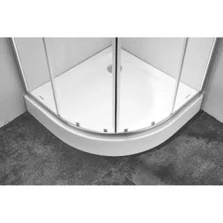 Душевой уголок Timo Imwei YL-9001C 90x90 см с поддоном профиль серебристый стекло прозрачное