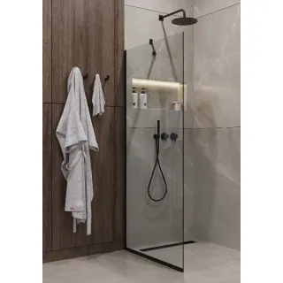 Душевая перегородка Timo T07 90 см чёрный