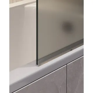 Шторка на ванну Timo T31 80 см чёрный