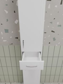 Пенал Style Line Эко Стандарт 30 ЛС-00002328 с бельевой корзиной белый