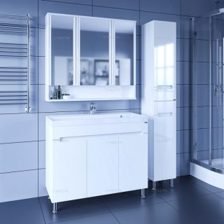 Тумба под раковину СанТа Лондон 224019 100см белый