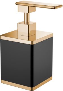 Дозатор Boheme чёрный/золото 10969-B-G