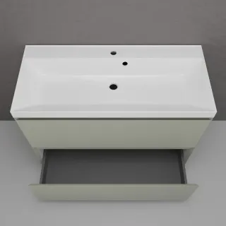 Тумба под раковину напольная Style Line Манхэттен ЛС-00002370 100 см олива