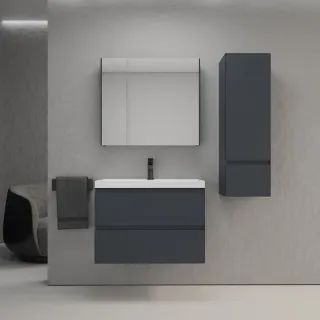 Тумба под раковину подвесная Style Line Манхэттен ЛС-00002363 70 см графит